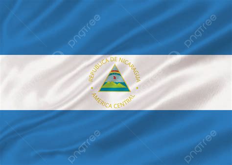 Waving Nicaragua Flag Background Nicaragua Flag Waving Flag Flag Background Background Image