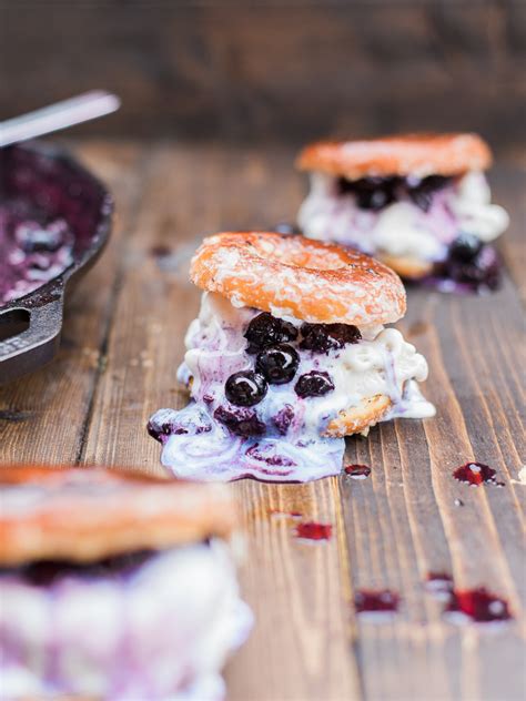 Grilled Donut Ice Cream Sandwich - Dad With A Pan