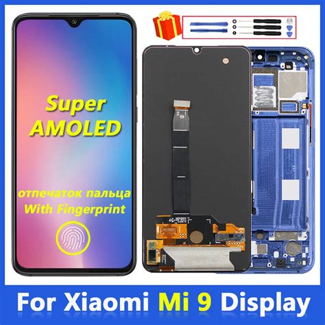 6 39 Super AMOLED dla Xiaomi Mi 9 wyświetlacz ekran dotykowy dla MI 9