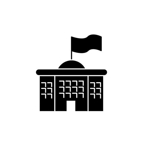 government concept line icon. Simple element illustration. government ...