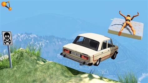 BeamNG Drive Jumping Cars Off A Cliff BeamNG Drive Crashes 2