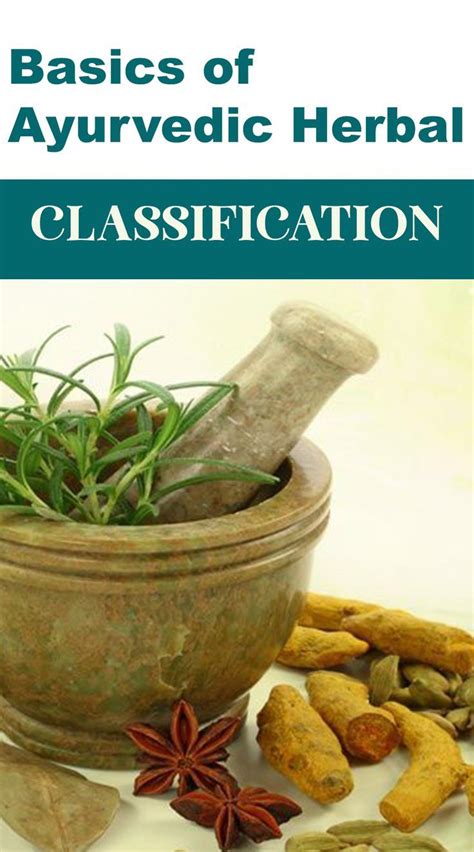 Basics Of Ayurvedic Herbal Classification Ayurveda Herbalism Basic