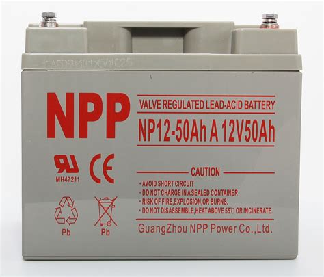 New Valve Regulated Lead Acid Battery NP12 50Ah A 12V 50Ah Guang Zhou