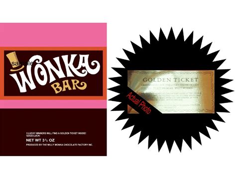 Wonka Bar Wrapper Printable Free - Free Printable