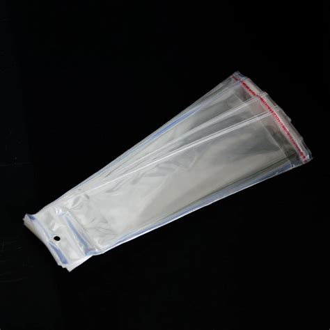 Clear Resealable Cellophane BOPP Poly Bags 6x27cm Transparent Opp Bag