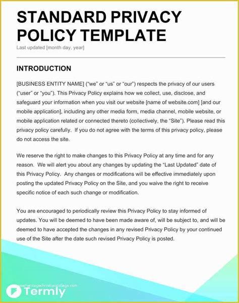 Free Gdpr Compliant Privacy Policy Template Of How to Write A Gdpr ...