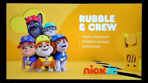 New Nick Jr Rubble And Crew Curriculum Board 2023 Youtube