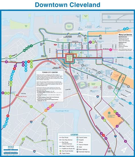 Cleveland Downtown Transport Map