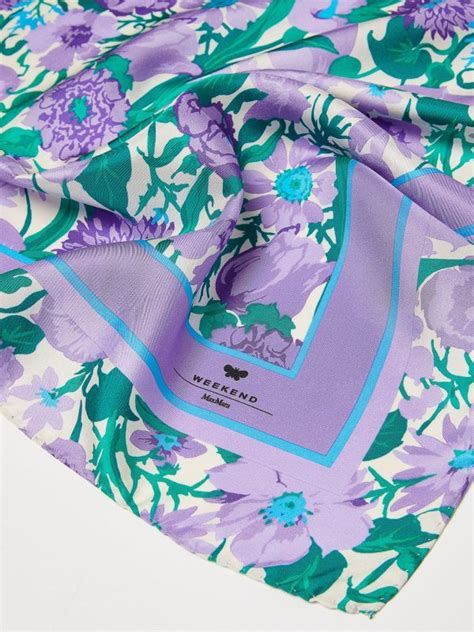 Silk Neckerchief Wisteria WEEKEND MAX MARA Le Studio Chantilly