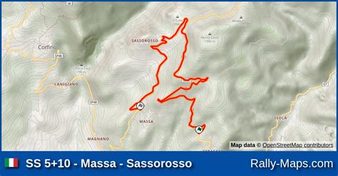 Ss Massa Sassorosso Stage Map Rally Il Ciocco E Valle Del