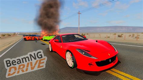 Corrida Em Alta Velocidade A Mais De 4000km H No BeamNg Drive YouTube