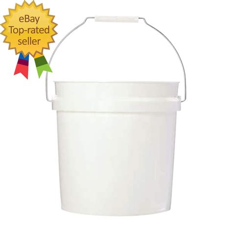 2 Gallon White Paint Bucket Easy To Use And Handle Ebay