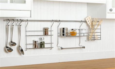 Closetmaid 3059 Kitchen Organizer Rail System Chrome 075381030595