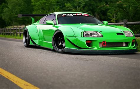 Wallpaper Toyota, Car, Green, Supra, Tuning, Toyota, Supra, Advan ...