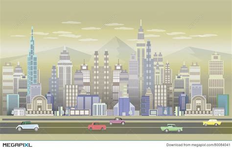 2d City Game Background