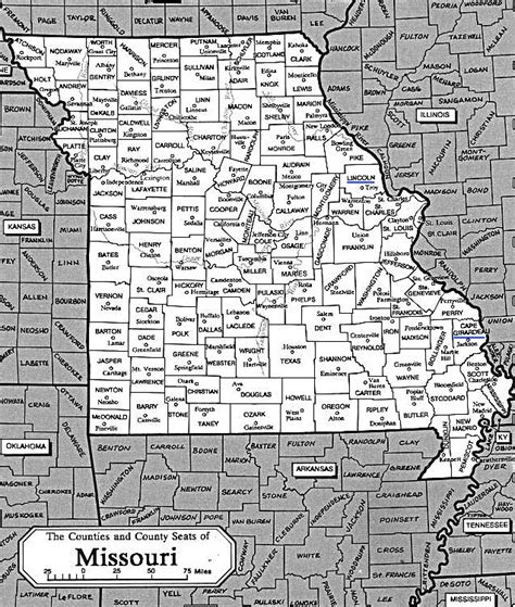 County Map Of Missouri