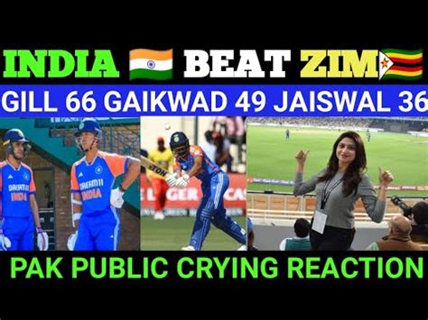 IND Beat ZIM Pak Media Shocked On Shubman Gill Batting 66 Run