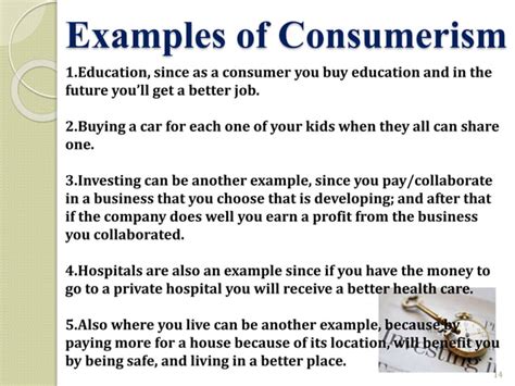 Consumerism Ppt