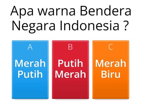 Aku Mengenal Bendera Negara Indonesia Quiz