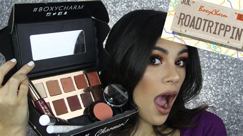 BOXYCHARM DE JULIO MAKEUP REVIEW JULY S BOXYCHARM VICKIVILA YouTube