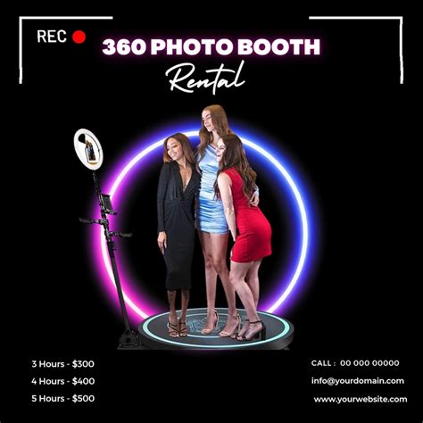 Photo Booth Flyer Photobooth Flyer Video Booth Flyer