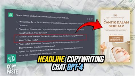 tutorial  buat headline copywriting  chatgpt youtube