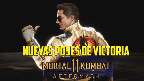 Mortal Kombat 11 Aftermath Nuevas Poses De Johnny Cage Kano Y Kotal