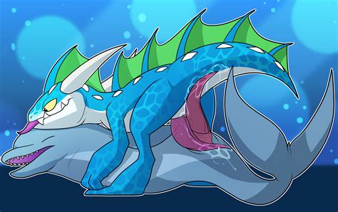 Rule 34 Blitzdrachin Cetacean Closed Eyes Cum Dolphin Dragon Ecco