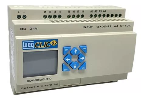 Clp Clic02 Clw 02 20ht d 3rd 24vcc Controlador Logico Weg Frete grátis