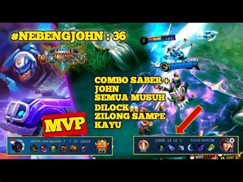 Mlbb Lock Semua Musuh Wkwk Si Zilong Sampe Kayusi John Mvp