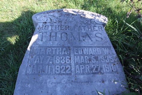 Edward W Thomas 1835 1910 Find A Grave Memorial