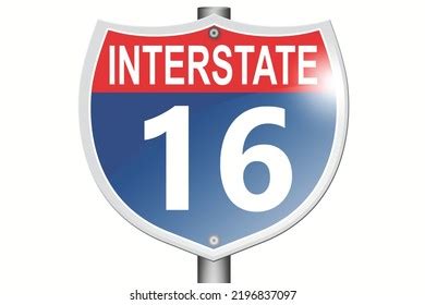 interstate highway  road sign isolated stock vector royalty
