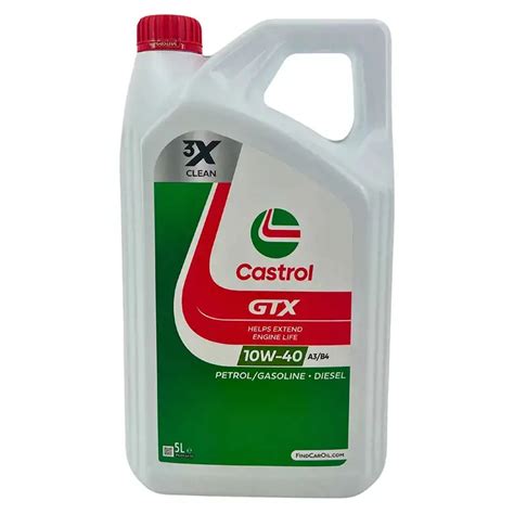 Castrol Gtx A3b4 10w 40 5 Liter