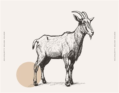 Boer Goat Sketch Images - Free Download on Freepik