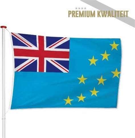 Tuvaluaanse Vlag Tuvalu X Cm Kwaliteitsvlag Geschikt Voor