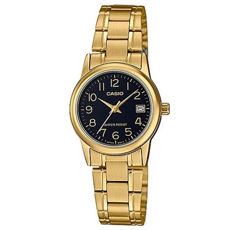 Rel Gio Casio Feminino Anal Gico Dourado Ltp V G Budf Submarino