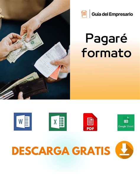 Pagaré Formato Plantillas Excel Word Pdf 2024