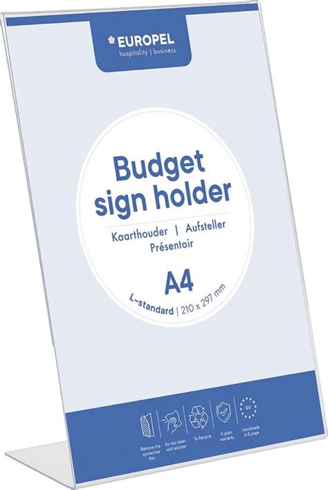 Kaarthouder Europel Budget A L Standard Bol