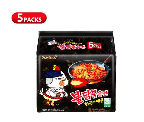 10packs Samyang Original Black And Extreme Hot 3x Spicy Chicken Ramen