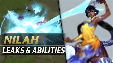 Nilah Leaked Concept Abilities League Of Legends New Champion Youtube