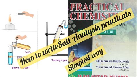 How To Write Salt Analysis Practicals Salt Analysis Practical Class