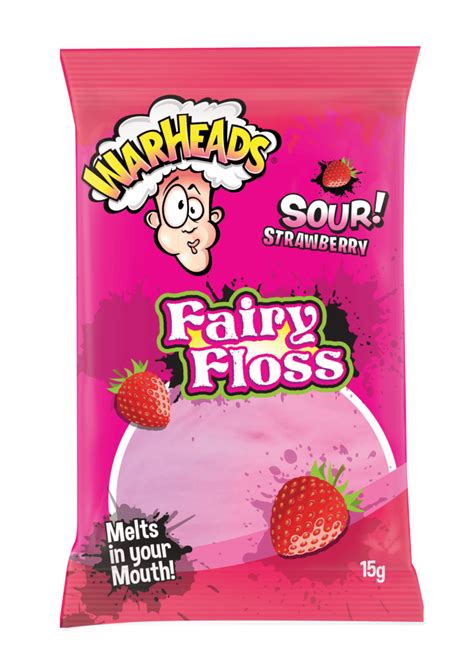 Warhead Fairy Floss Sour Strawberry Sweetcraft