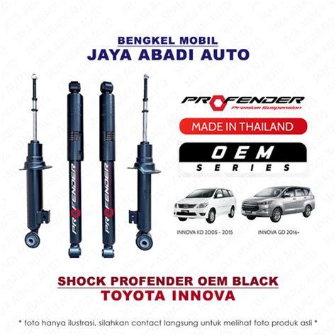 Jual Shock Breaker Profender Oem Black Hitam Toyota Innova Lama