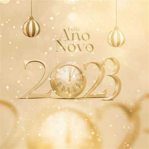 Feliz Ano Novo 2023 Social Media PSD Editável zip Feliz ano novo Ano