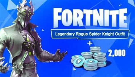 Acquista Fortnite Legendary Rogue Spider Knight Outfit 2000 V Bucks