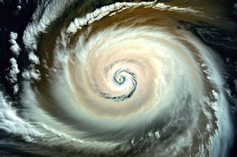 Premium AI Image | Overwater footage of a storm cyclone