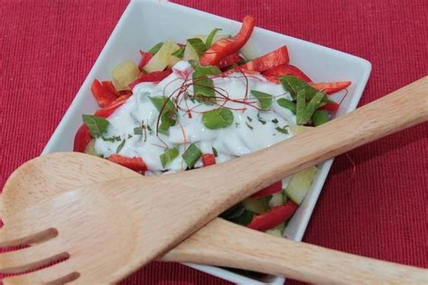 Paprika Gurke Skyr Salat Mit Lauchzwiebeln Von Patty89 Chefkoch