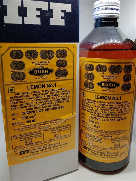 Liquid Iff Lemon No Flavour Essence Packaging Type Bottle