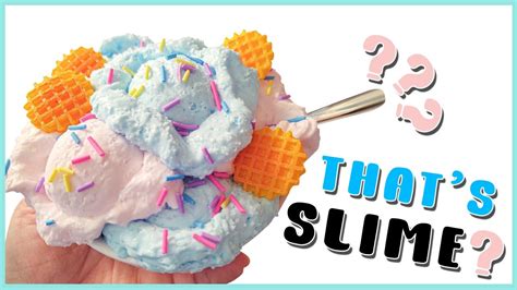 Let S Make Cotton Candy Ice Cream Slime Ice Cream Slime Tutorial Cotton Candy Slime Recipe Snow