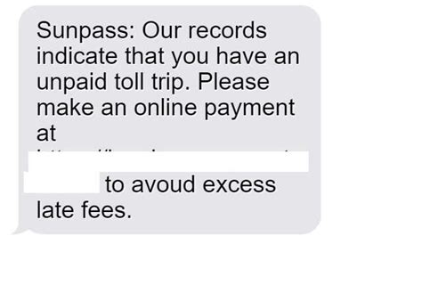 Dont Fall For The Fake Sunpass Unpaid Toll Trip Text Scam